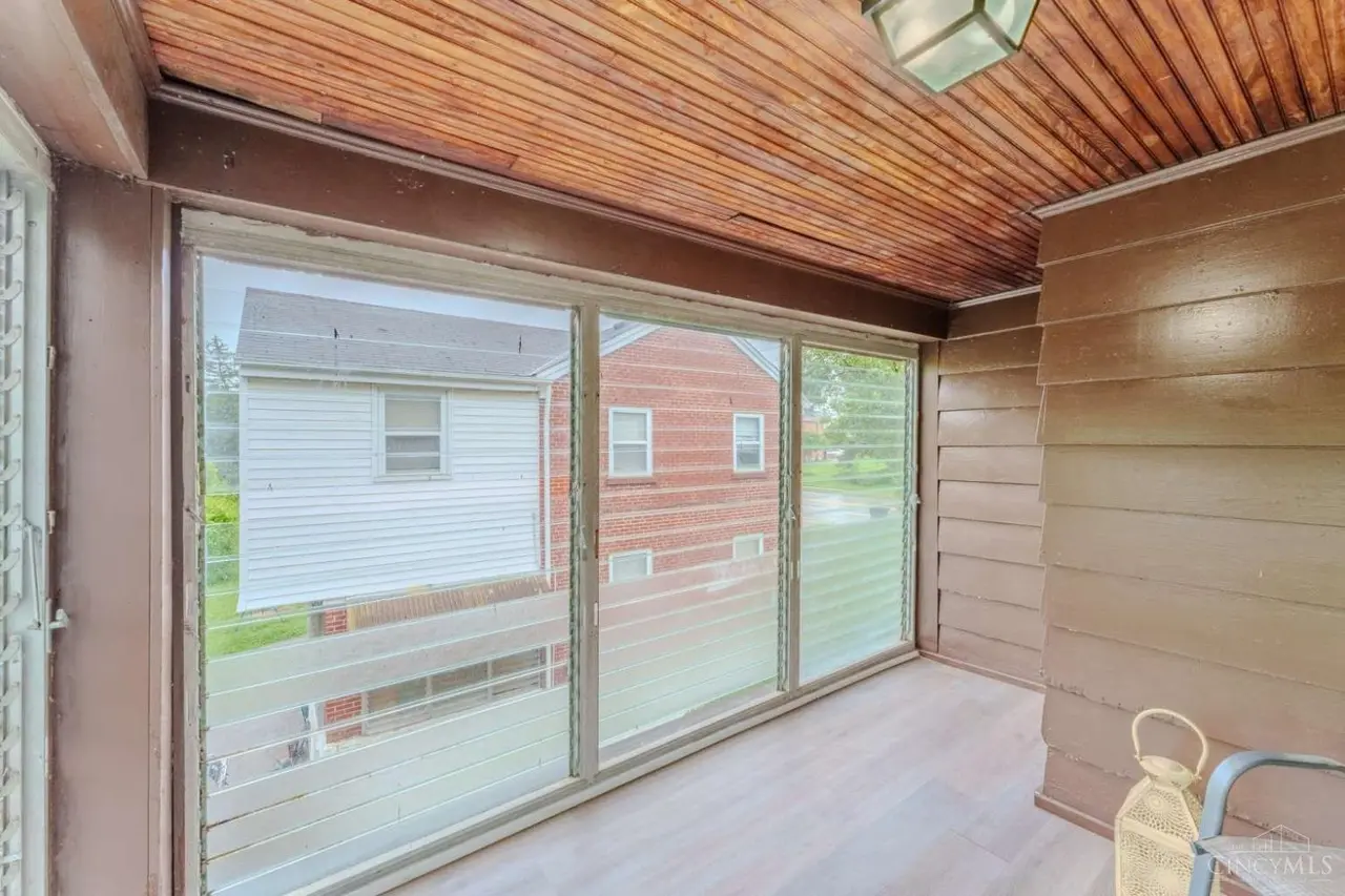 Enclosed rear porch