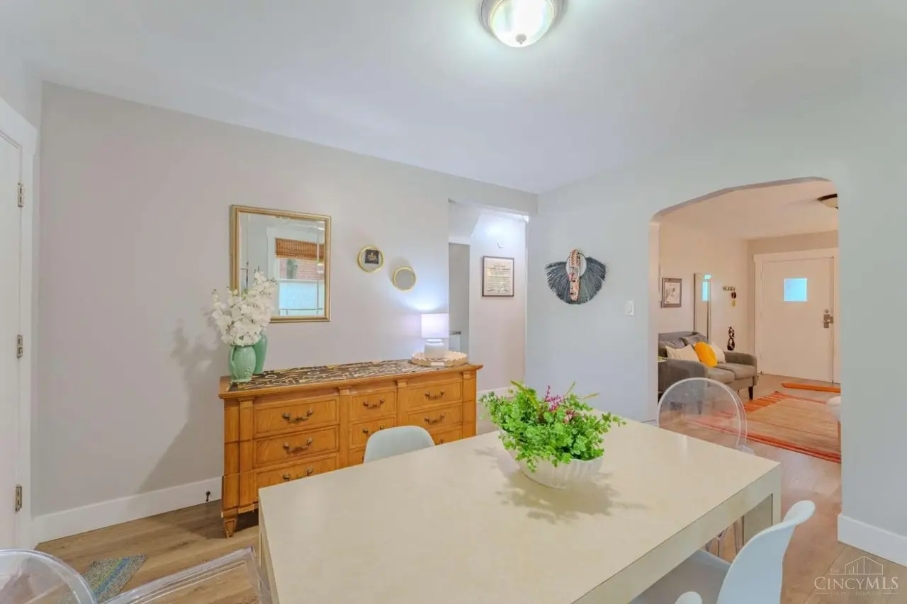 Dining room in the occupied unit
